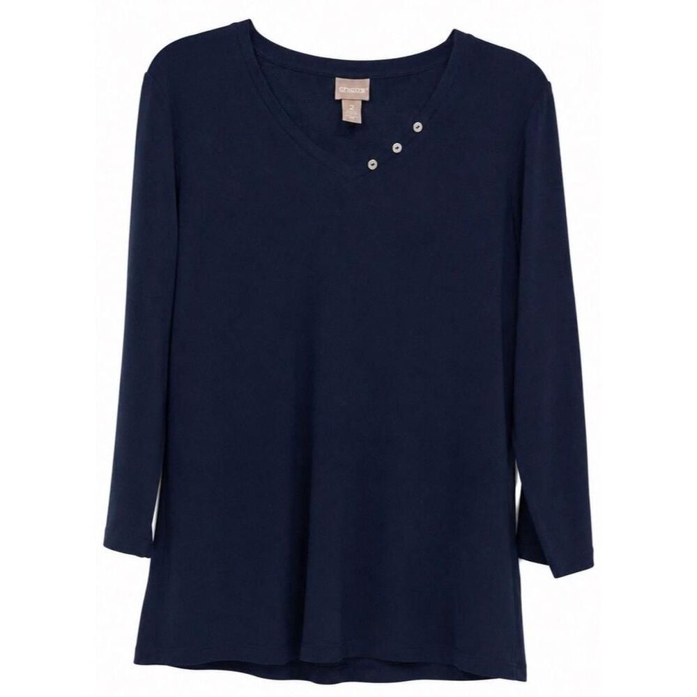 Chico-s Women's Blue Blouse